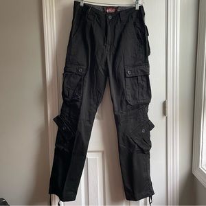 Black Cargo Pants from Matchstick. Size 29 in Men’s but unisex.